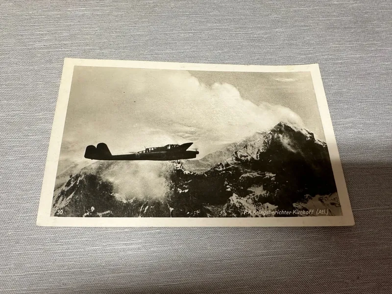 Originalt Tysk WW2 postkort  luftwaffe