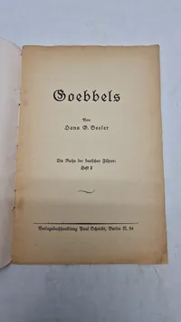 Original bog, Goebbels
