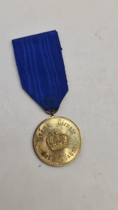Original preussisk tjenestemedalje (Dienstauszeichnung) af 2. klasse