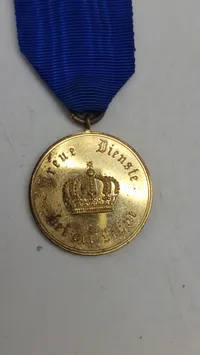 Original preussisk tjenestemedalje (Dienstauszeichnung) af 2. klasse