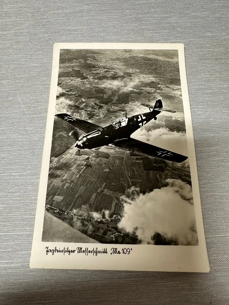 Originalt Tysk WW2 postkort  luftwaffe