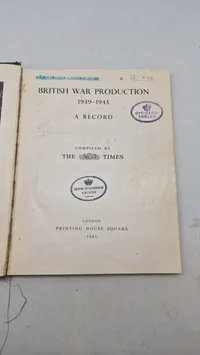 British War production 1939-45