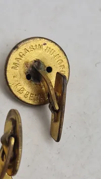 Originale militære knapper, omdannet til manchetknapper
