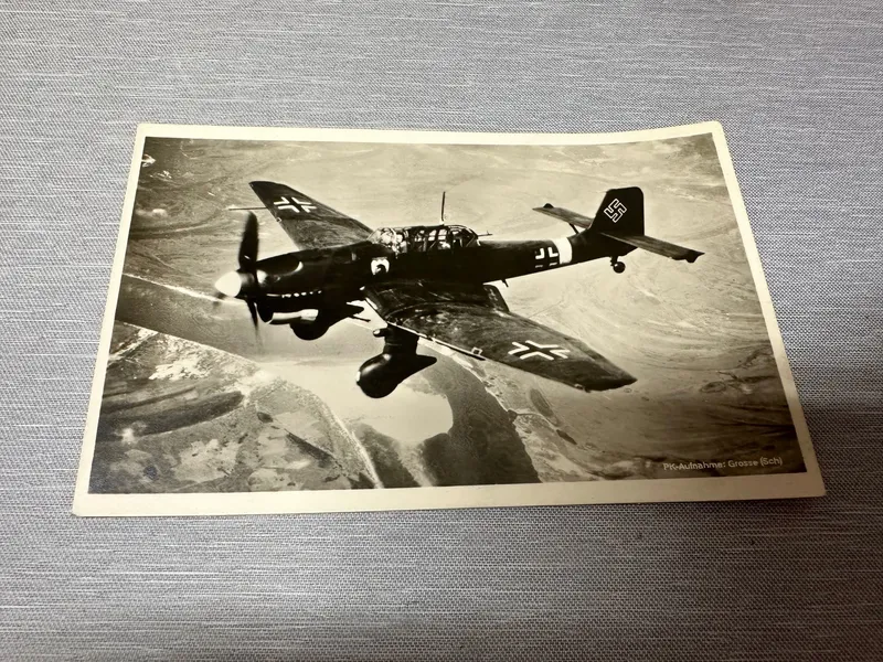 Originalt Tysk WW2 postkort  luftwaffe