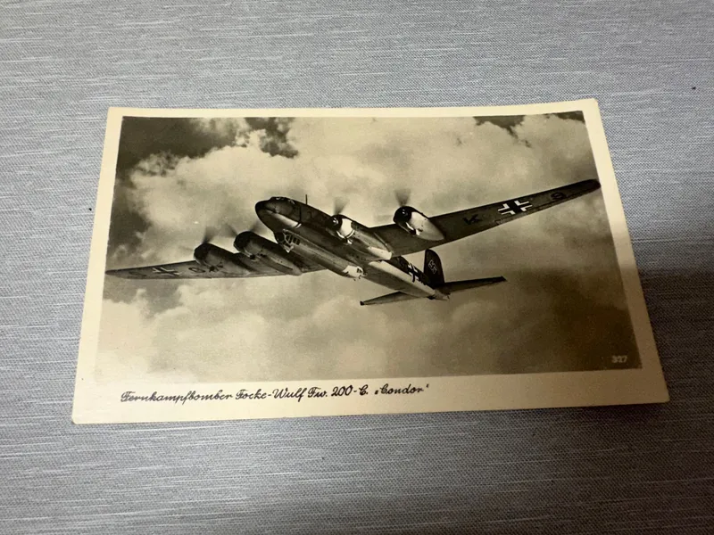 Originalt Tysk WW2 postkort  luftwaffe