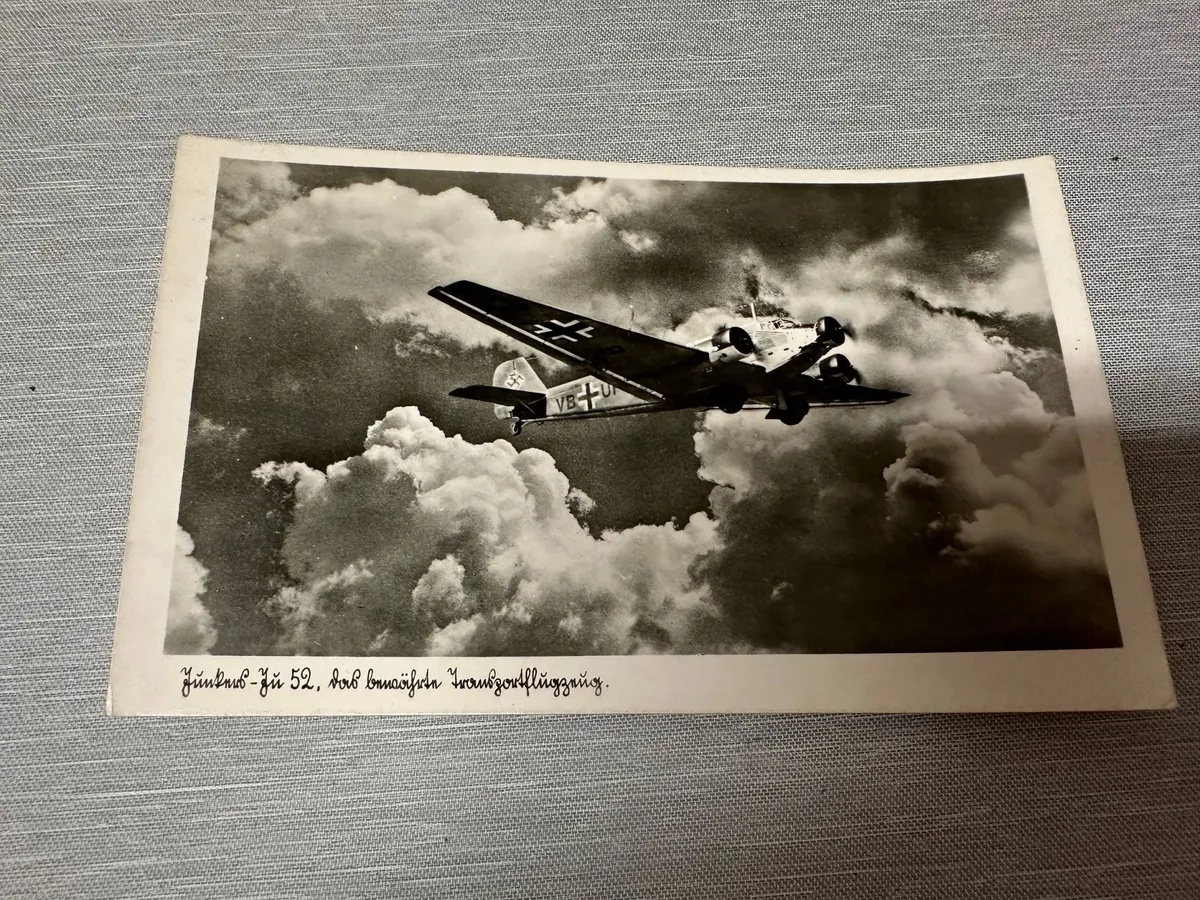 Originalt Tysk WW2 postkort  luftwaffe