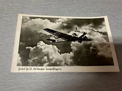 Originalt Tysk WW2 postkort  luftwaffe