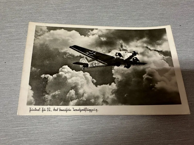 Originalt Tysk WW2 postkort  luftwaffe