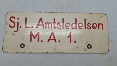 Sjælden nummerplade fra Modstandsbevægelsen