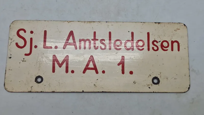 Sjælden nummerplade fra Modstandsbevægelsen