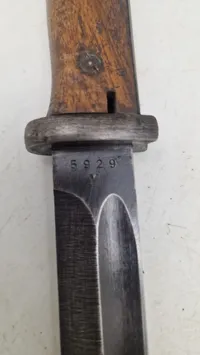 Original K 98 Bajonet - Nummerens 5929 - Cof 43