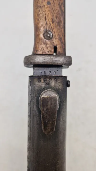 Original K 98 Bajonet - Nummerens 5929 - Cof 43