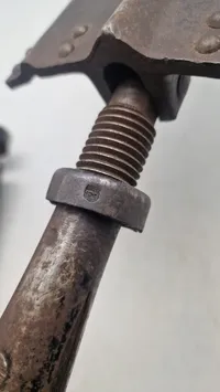 Original klapspade med hylseter - Godt stemplet WaA bdr 41 og agv 41