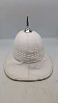Engelsk tropehjelm hvid for musik korps 1916