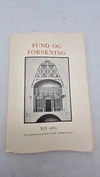 Bøger : Fund og forskning 1958/59 - Camuflerede illegale tryk - Fund og forskning 1965 : Falske illegale tryk under besættelsen.