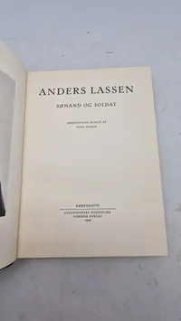 Bog : Anders Lassen - Sømand og Soldat. Udgivet 1949 - privatindbinding