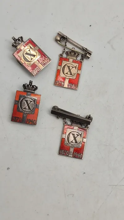 Kongemærker, sølv, Georg Jensen 2 herre og 2 dame-udgaver