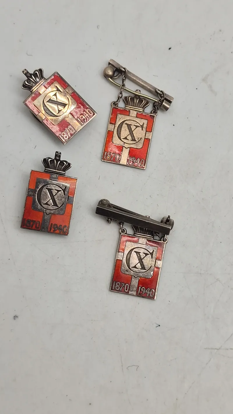 Kongemærker, sølv, Georg Jensen 2 herre og 2 dame-udgaver