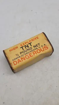 Ekstremt sjælden original amerikansk TNT blok fra ww2. Deaktiveret
