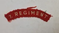 Originalt dansk patch - 7 regiment