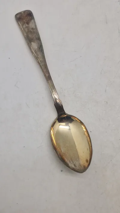 Original ske af provinssølv fra 1800 tallet