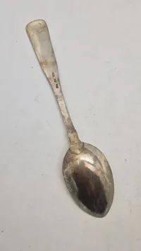 Original ske af provinssølv fra 1800 tallet