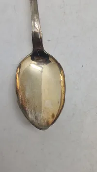 Original ske af provinssølv fra 1800 tallet