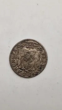 Original Kreuzer fra Salzburg, Østrig, præget omkring 1724. Sølv