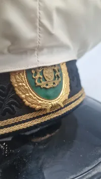 Original dansk politi kasket med regnslag