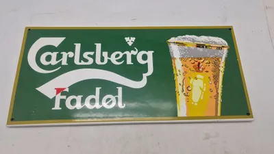 Emaljeskilt -Carlsberg fadøl