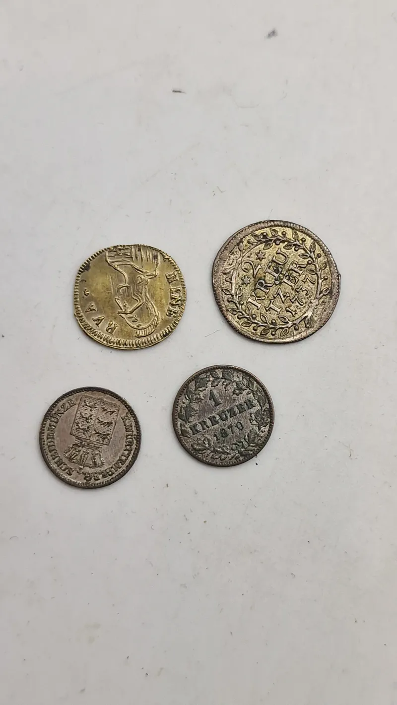 Samling originale tyske mønter