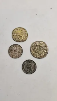 Samling originale tyske mønter