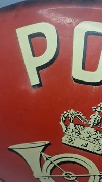 Originalt post emaljeskilt
