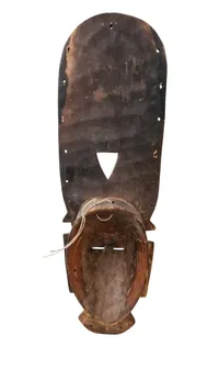 Original afrikansk portræt maske af træ