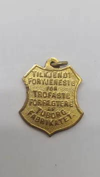 Original medalje med æske fra Tuborg forbundet