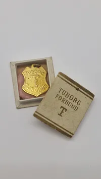 Original medalje med æske fra Tuborg forbundet