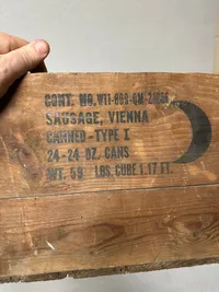 Original Amerikansk WW2 forsyningskasse fra 1944