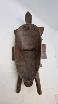 Original afrikansk portræt maske af træ