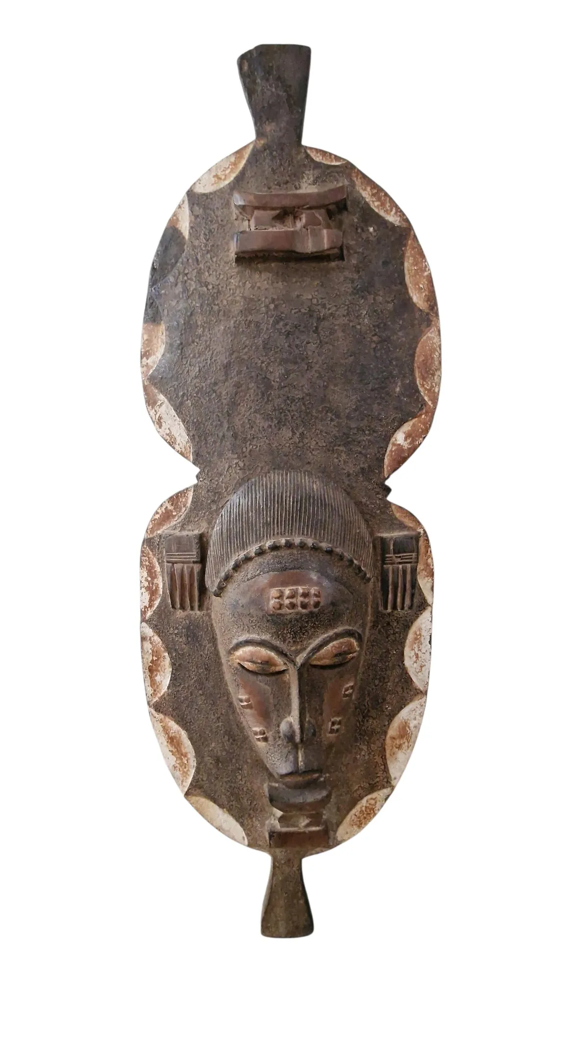 Original afrikansk portræt maske af træ