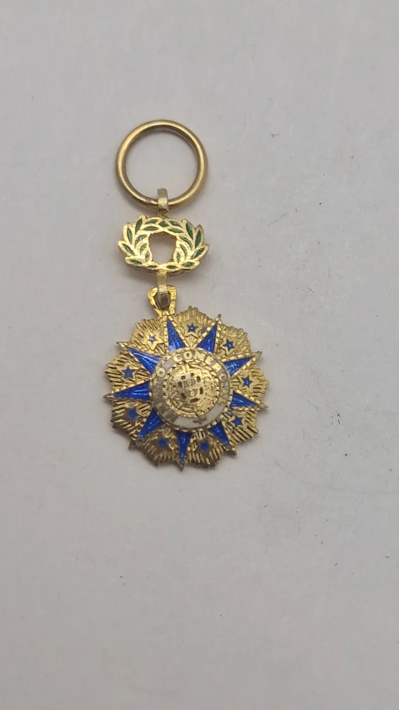 Original miniature medalje fra den franske Ordre National du Mérite (Den Nationale Fortjenstorden)