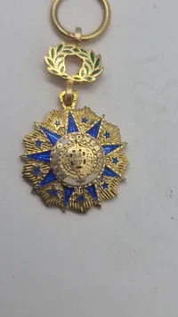 Original miniature medalje fra den franske Ordre National du Mérite (Den Nationale Fortjenstorden)