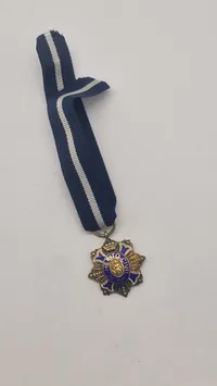 Original miniture medalje fra den hollandske Oranje-Nassau Orden