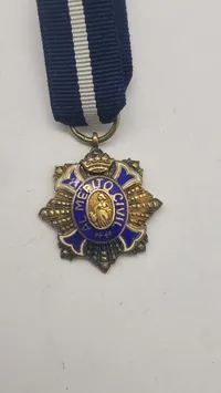 Original miniture medalje fra den hollandske Oranje-Nassau Orden