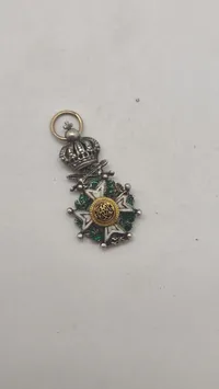 Original miniature medalje af den belgiske Leopoldsorden