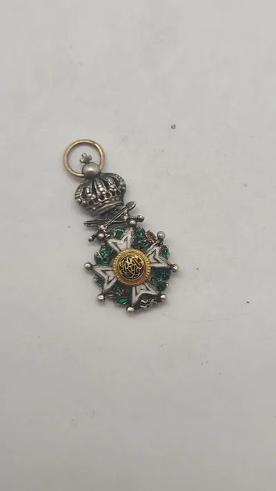 Original miniature medalje af den belgiske Leopoldsorden