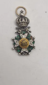 Original miniature medalje af den belgiske Leopoldsorden