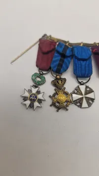 Original miniature medalje spange