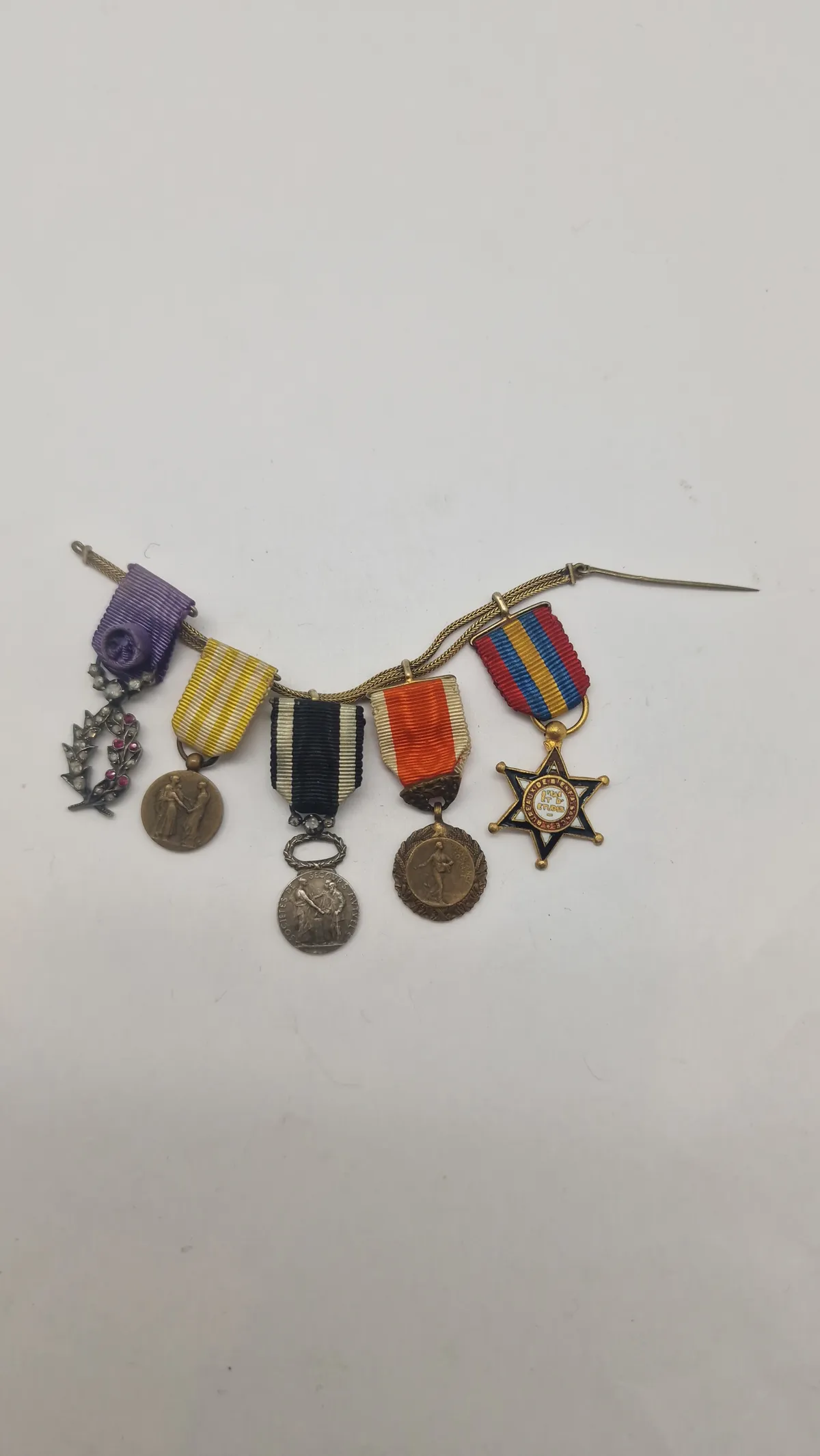 Original miniature medalje spange