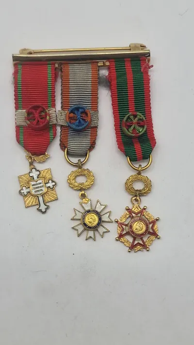 Original miniature medalje spange