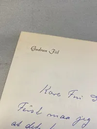 Sjældent originalt brev skrevet af Gudrun Fiil på Hvidsten kro - Gudrun var Modstandsmand Marius Fiils hustru